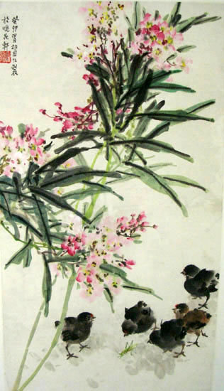 作者：胡国仁&nbsp;花鸟&nbsp;￥：赏真阁藏品&nbsp;单击鼠标查看大图！