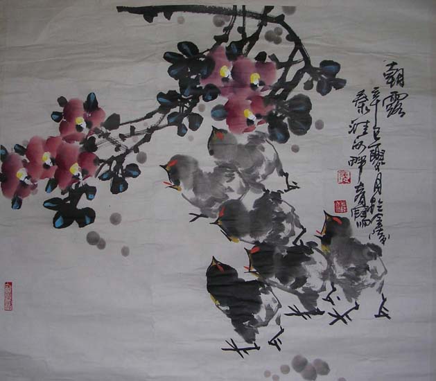 作者：陆大有&nbsp;花鸟  &nbsp;￥：1500&nbsp;单击鼠标查看大图！