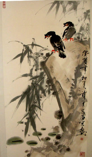 作者：谭勇&nbsp;花鸟&nbsp;￥：赏真阁藏品&nbsp;单击鼠标查看大图！