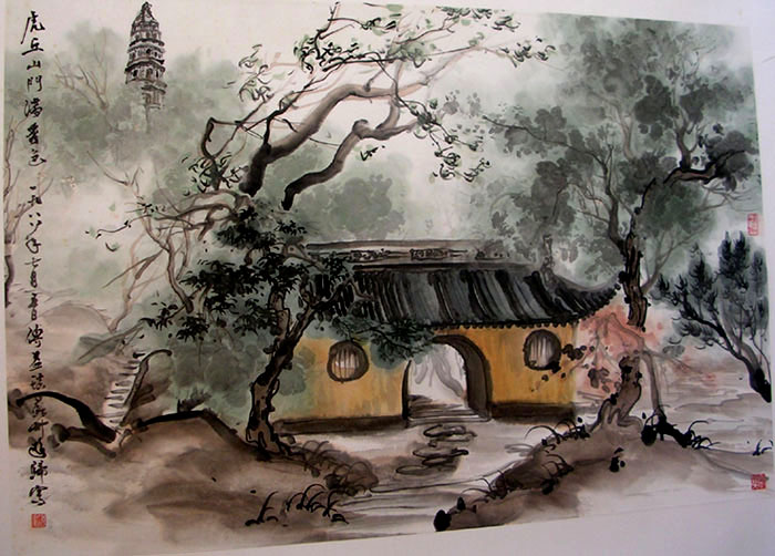 作者：傅益瑶&nbsp;山水&nbsp;￥：赏真阁藏品&nbsp;单击鼠标查看大图！