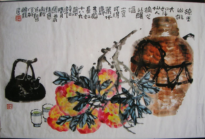 作者：邱帜铭&nbsp;花鸟&nbsp;￥：赏真阁藏品&nbsp;单击鼠标查看大图！