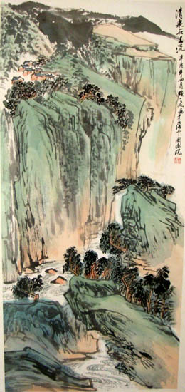 作者：陆一飞&nbsp;山水&nbsp;￥：赏真阁藏品&nbsp;单击鼠标查看大图！