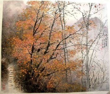 作者：卢星堂&nbsp;《秋韵》&nbsp;￥：赏真阁藏品&nbsp;单击鼠标查看详细介绍！