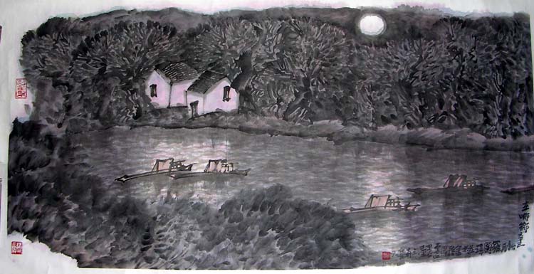 作者：罗国玮&nbsp;山水&nbsp;￥：8000&nbsp;单击鼠标查看大图！