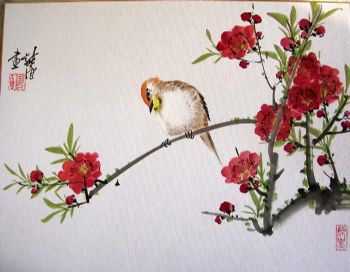 作者：徐纯原&nbsp;徐纯原 镜片花鸟&nbsp;￥：赏真阁藏品&nbsp;单击鼠标查看详细介绍！