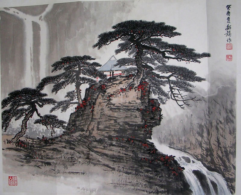 作者：魏镇&nbsp;《秋山鸣泉》&nbsp;￥：协商&nbsp;单击鼠标查看大图！