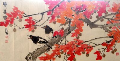 作者：张继馨&nbsp;张继馨花鸟&nbsp;￥：赏真阁藏品&nbsp;单击鼠标查看详细介绍！