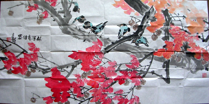 作者：张继馨&nbsp;花鸟&nbsp;￥：协商&nbsp;单击鼠标查看大图！