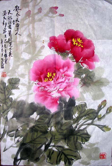 作者：侯世藻&nbsp;牡丹&nbsp;￥：協商&nbsp;单击鼠标查看大图！