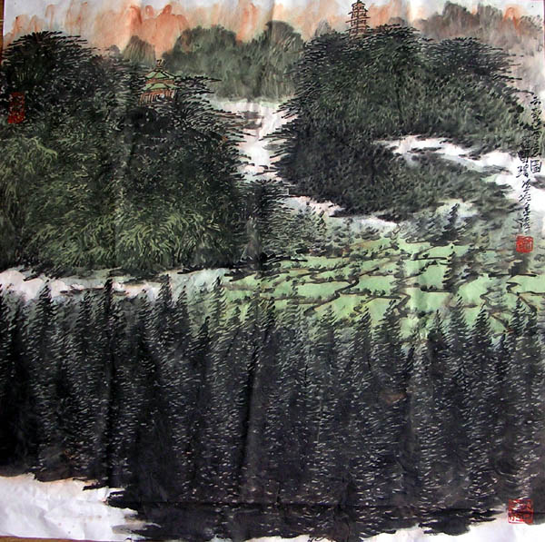 作者：罗国玮&nbsp;山水&nbsp;￥：赏真阁藏品&nbsp;单击鼠标查看大图！