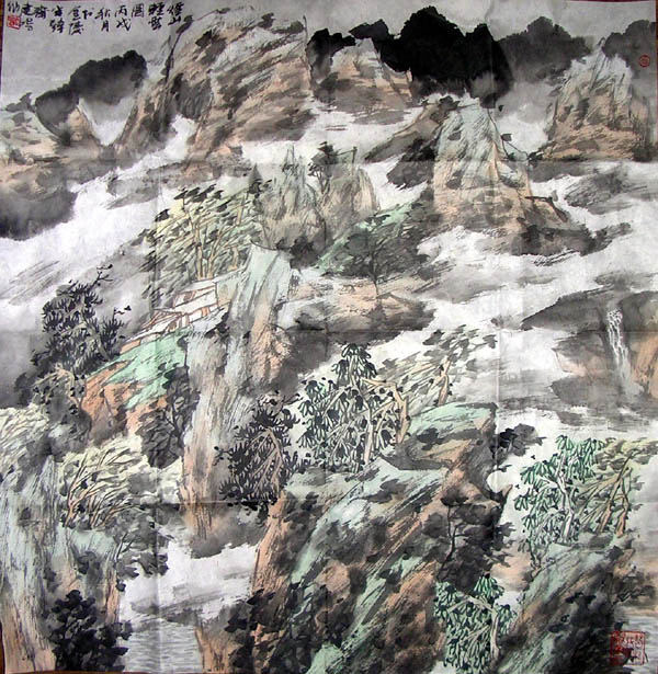 作者：倪建鸣&nbsp;山水&nbsp;￥：协商&nbsp;单击鼠标查看大图！