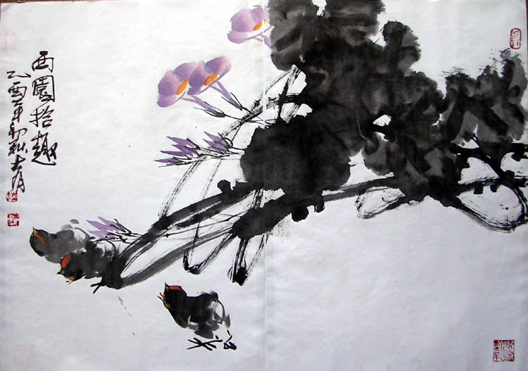 作者：陆大有&nbsp;花鸟&nbsp;￥：协商&nbsp;单击鼠标查看大图！