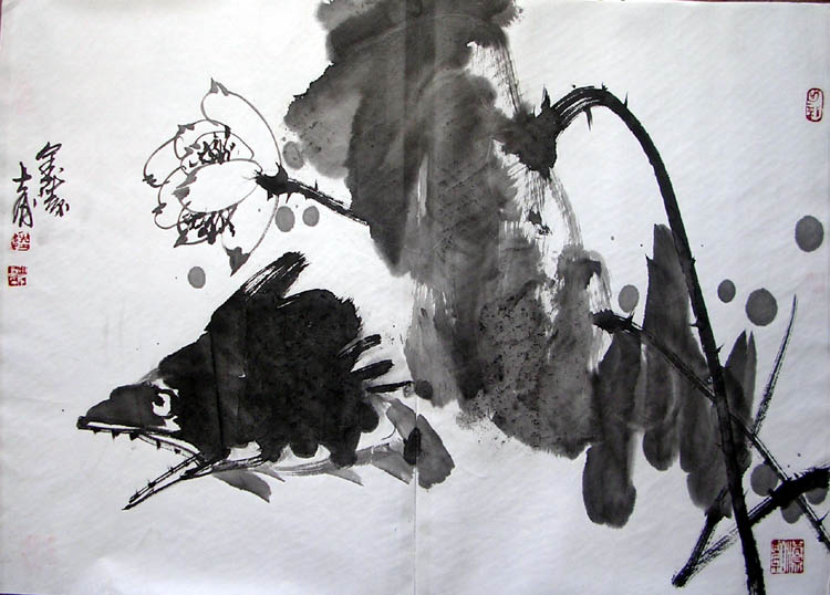 作者：陆大有&nbsp;花鸟&nbsp;￥：协商&nbsp;单击鼠标查看大图！