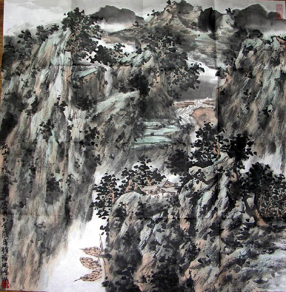 作者：倪建鸣&nbsp;山水&nbsp;￥：协商&nbsp;单击鼠标查看大图！