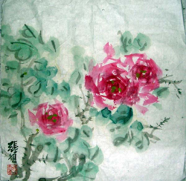 作者：张尔宾&nbsp;花鸟&nbsp;￥：600&nbsp;单击鼠标查看大图！