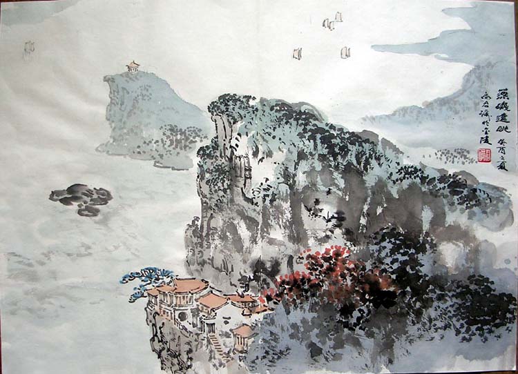 作者：尚君励&nbsp;山水&nbsp;￥：協商&nbsp;单击鼠标查看大图！