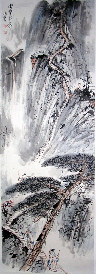 作者：谢伯子&nbsp;山水&nbsp;￥：协商&nbsp;单击鼠标查看大图！