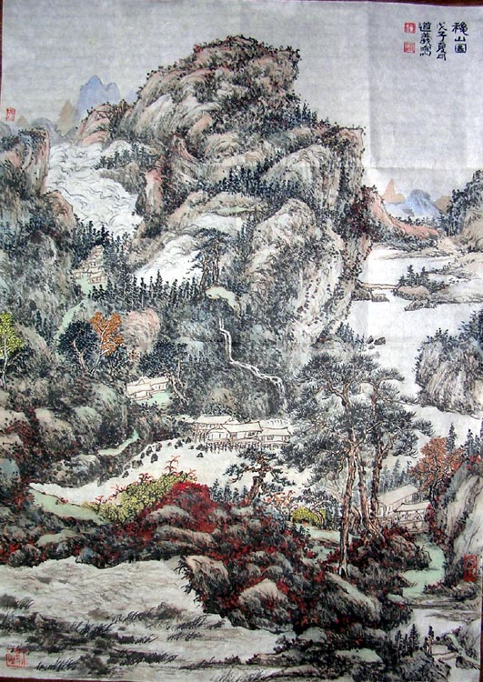 作者：钟道义&nbsp;山水&nbsp;￥：3500&nbsp;单击鼠标查看大图！