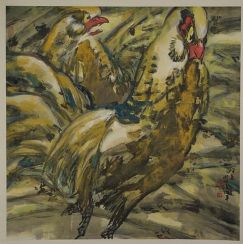 作者：赵治平&nbsp;  花鸟  &nbsp;￥：赏真阁藏品&nbsp;单击鼠标查看详细介绍！