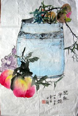 作者：曹 益&nbsp;  花鸟  &nbsp;￥：赏真阁藏品&nbsp;单击鼠标查看详细介绍！