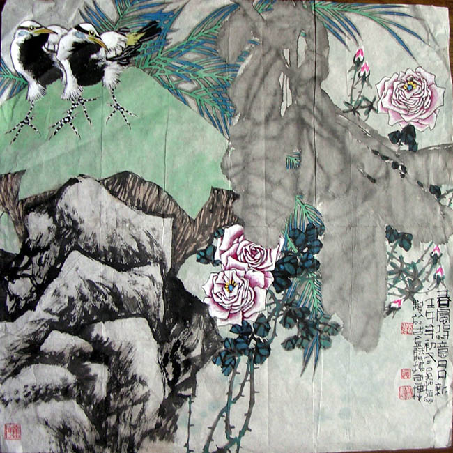 作者：吴和德&nbsp;  花鸟  &nbsp;￥：2500&nbsp;单击鼠标查看大图！