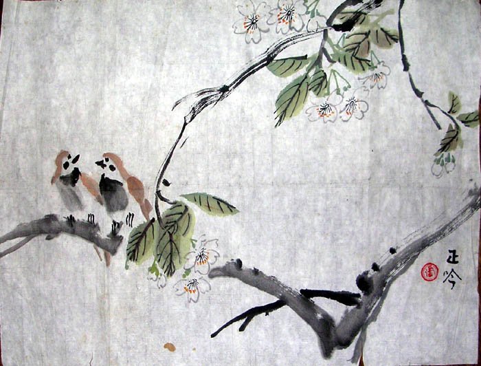 作者：张正吟&nbsp;花鸟&nbsp;￥：赏真阁藏品&nbsp;单击鼠标查看大图！