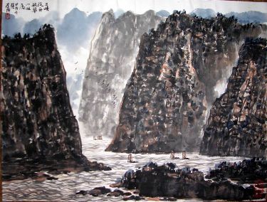 作者：张学成&nbsp;山水&nbsp;￥：赏真阁藏品&nbsp;单击鼠标查看详细介绍！