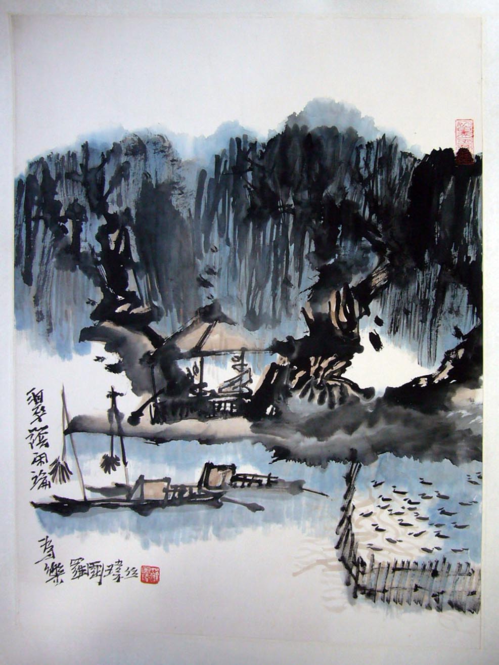 作者：罗国玮&nbsp;人物山水&nbsp;￥：赏真阁藏品&nbsp;单击鼠标查看大图！