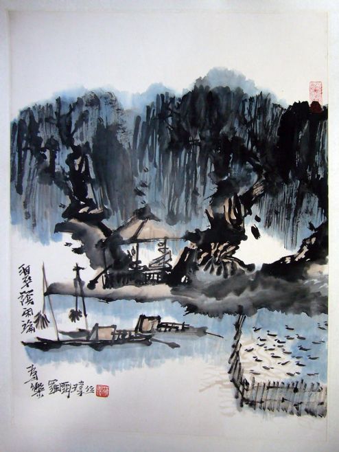 作者：罗国玮&nbsp;人物山水&nbsp;￥：赏真阁藏品&nbsp;单击鼠标查看详细介绍！