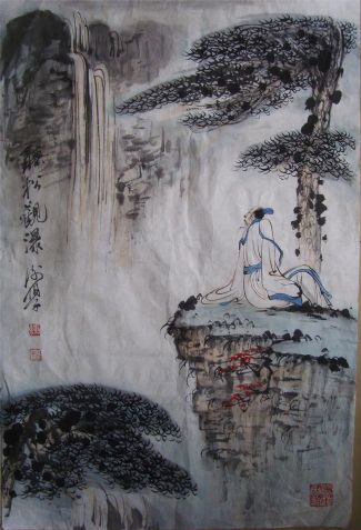 作者：谢伯子&nbsp;人物山水&nbsp;￥：赏真阁藏品&nbsp;单击鼠标查看详细介绍！