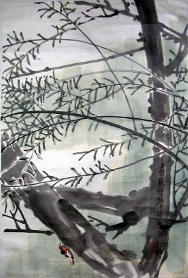 作者：张继馨&nbsp;花鸟&nbsp;￥：赏真阁藏品&nbsp;单击鼠标查看详细介绍！