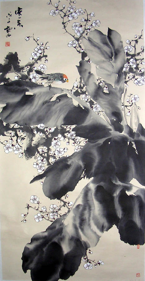 作者：施雨&nbsp;花鸟&nbsp;￥：赏真阁藏品&nbsp;单击鼠标查看大图！