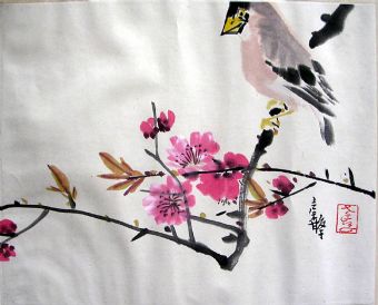 作者：张继馨&nbsp;花鸟&nbsp;￥：赏真阁藏品&nbsp;单击鼠标查看详细介绍！