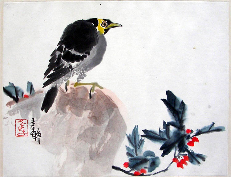 作者：张继馨&nbsp;花鸟&nbsp;￥：赏真阁藏品&nbsp;单击鼠标查看大图！