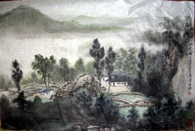 作者：傅瑜明&nbsp;山水&nbsp;￥：协商&nbsp;单击鼠标查看详细介绍！