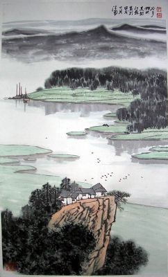 作者：洪维勤&nbsp;山水&nbsp;￥：赏真阁藏品&nbsp;单击鼠标查看详细介绍！