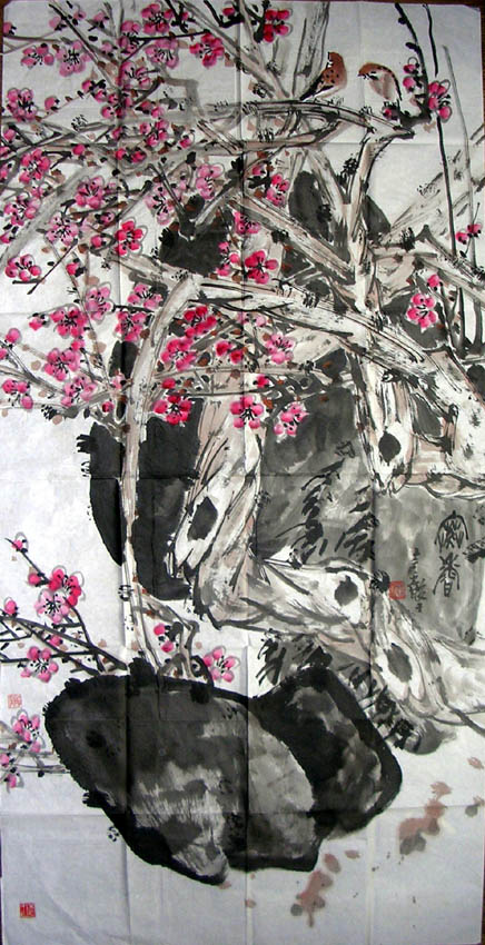 作者：张继馨&nbsp;花鸟&nbsp;￥：赏真阁藏品&nbsp;单击鼠标查看大图！