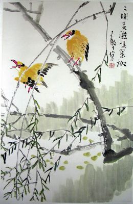 作者：张继馨&nbsp;花鸟&nbsp;￥：赏真阁藏品&nbsp;单击鼠标查看详细介绍！