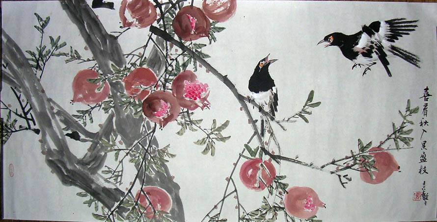 作者：张继馨&nbsp;花鸟&nbsp;￥：协商&nbsp;单击鼠标查看大图！