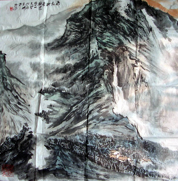 作者：张  仪&nbsp;山水&nbsp;￥：2000&nbsp;单击鼠标查看大图！