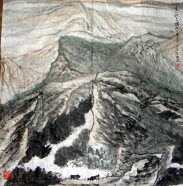 作者：张  仪&nbsp;山水&nbsp;￥：2000&nbsp;单击鼠标查看大图！