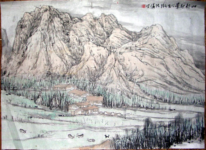 作者：张  仪&nbsp;山水&nbsp;￥：2000&nbsp;单击鼠标查看大图！