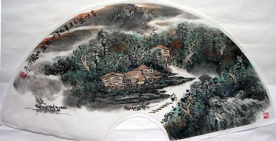 作者：张乃冬&nbsp;山水扇面&nbsp;￥：1000&nbsp;单击鼠标查看详细介绍！