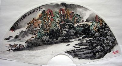 作者：张乃冬&nbsp;山水扇面&nbsp;￥：1000&nbsp;单击鼠标查看详细介绍！