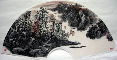 作者：张乃冬&nbsp;山水扇面&nbsp;￥：1000&nbsp;单击鼠标查看详细介绍！