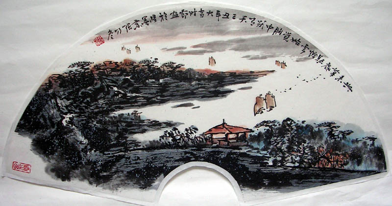 作者：张乃冬&nbsp;山水扇面&nbsp;￥：1000&nbsp;单击鼠标查看大图！