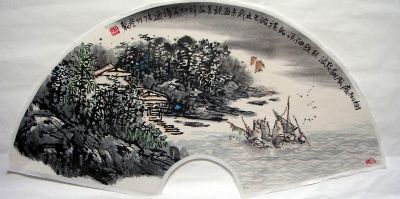 作者：张乃冬&nbsp;山水扇面&nbsp;￥：1000&nbsp;单击鼠标查看详细介绍！