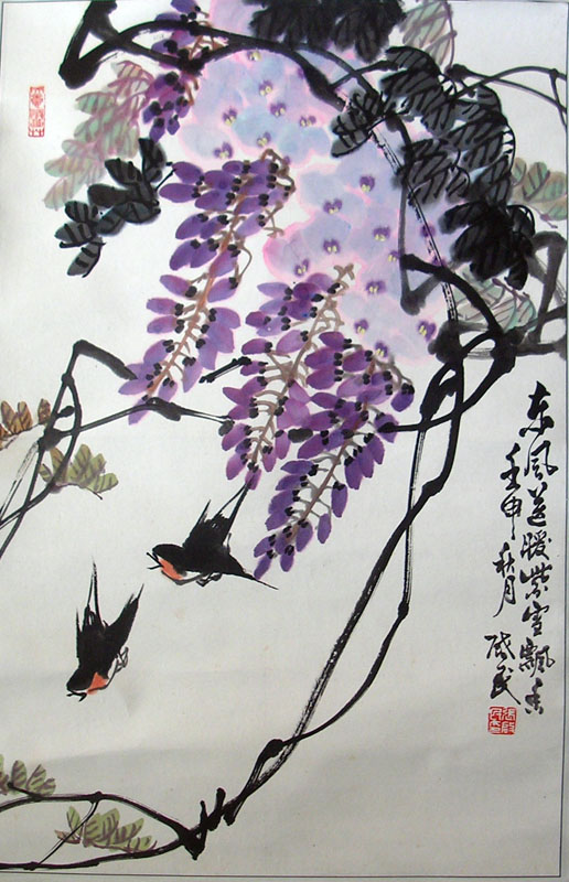 作者：张启民&nbsp;花鸟&nbsp;￥：协商&nbsp;单击鼠标查看大图！