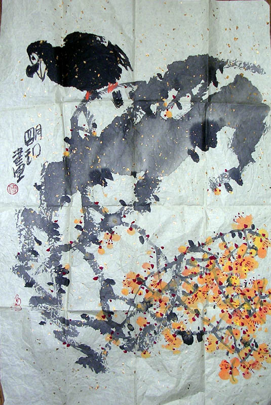 作者：傅明和&nbsp;  花鸟&nbsp;￥：协商&nbsp;单击鼠标查看大图！