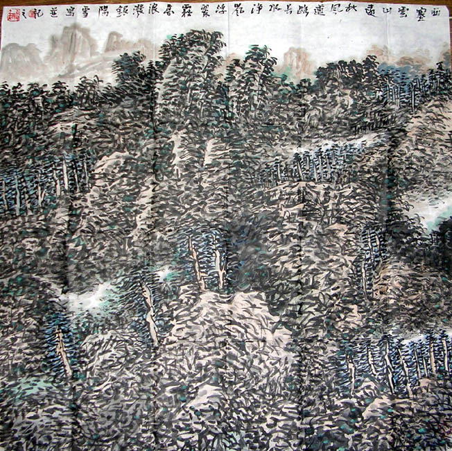 作者：杨金鵬&nbsp;山水&nbsp;￥：600&nbsp;单击鼠标查看大图！